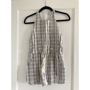 Paper Crane Woven Romper